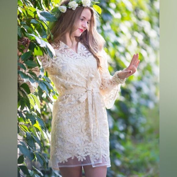 NWOT Wedding Honeymoon robe Custom made In India new never worn - Picture 1 of 7